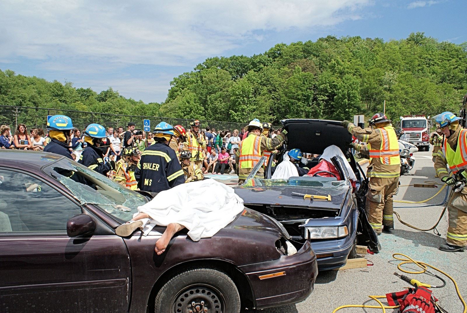 Fire Rescue removes the roof 